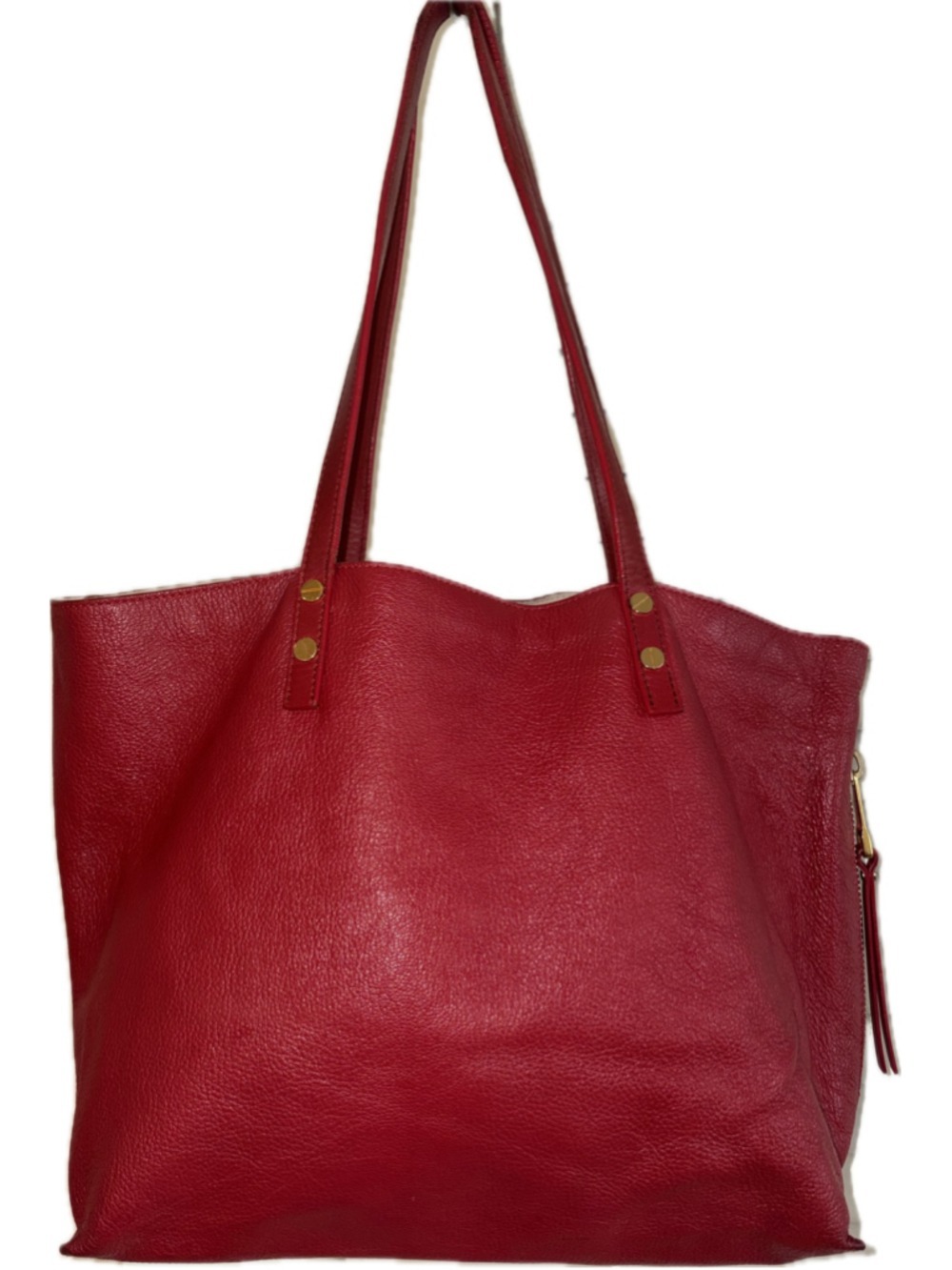 Chloe Leather Red Tote Bag